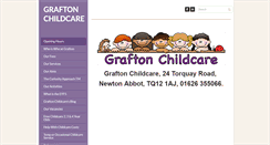 Desktop Screenshot of graftonchildcare.co.uk