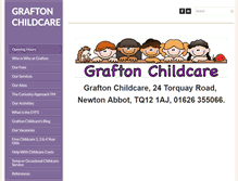 Tablet Screenshot of graftonchildcare.co.uk